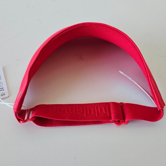 NWT LULULEMON LURD Red Fast Paced Wide Ban Run Visor Hat Women's OS - Picture 4 of 9